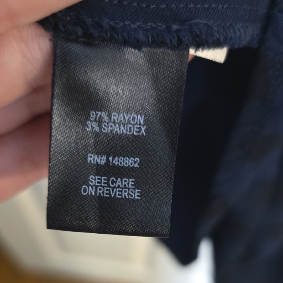 107 Torrid 1 1X Navy Plaid Tunic with Zipper - Picture 4 of 7